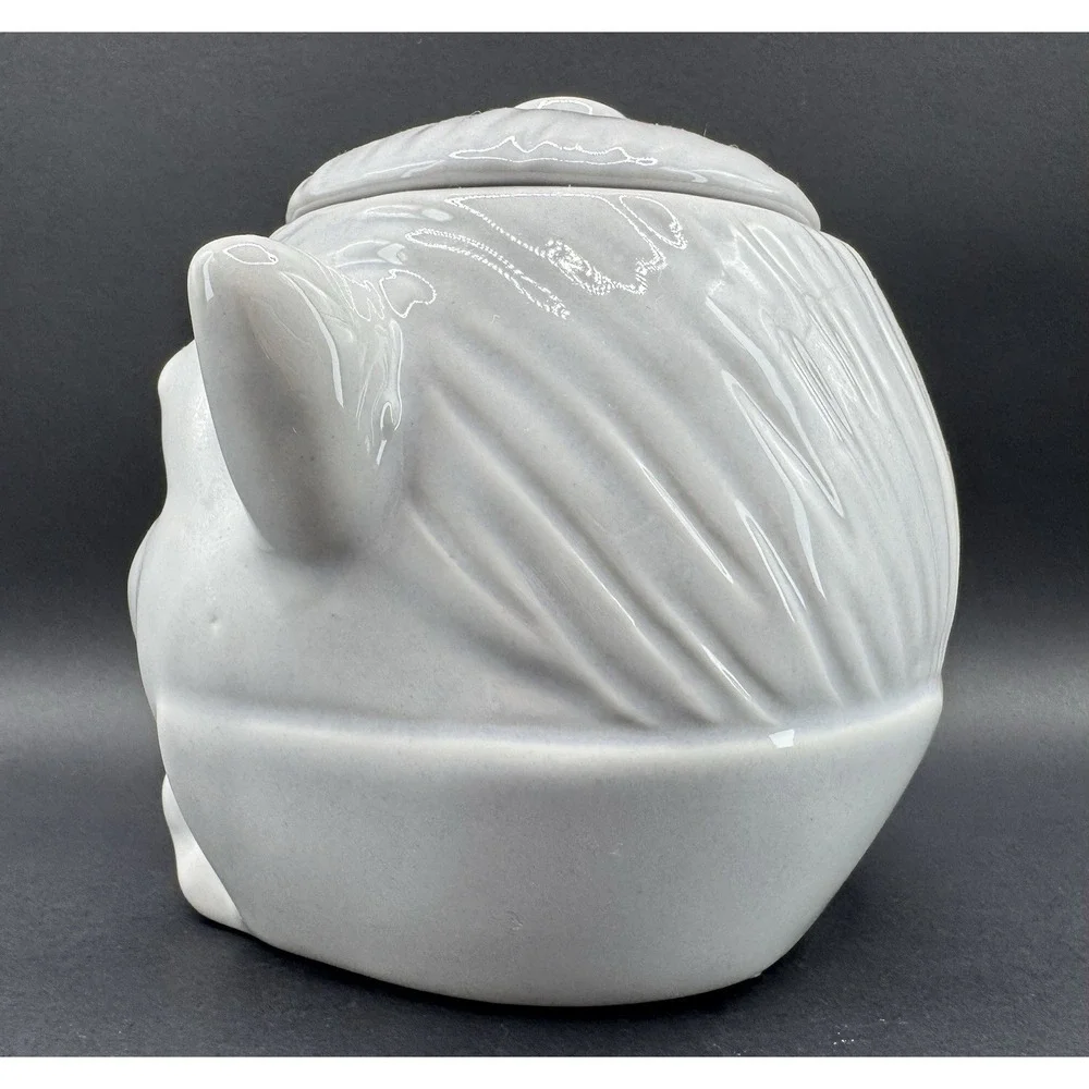 Ceramic Garlic Keeper Vampire Dracula White Gothic Whimsigoth Halloween Ceramic